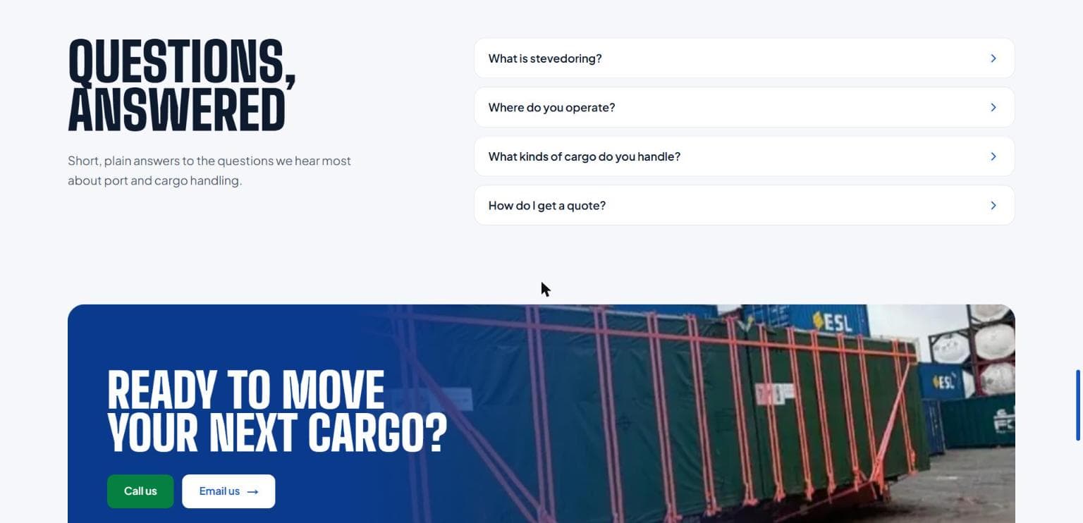 Ready to move your next cargo — closing call-to-action section